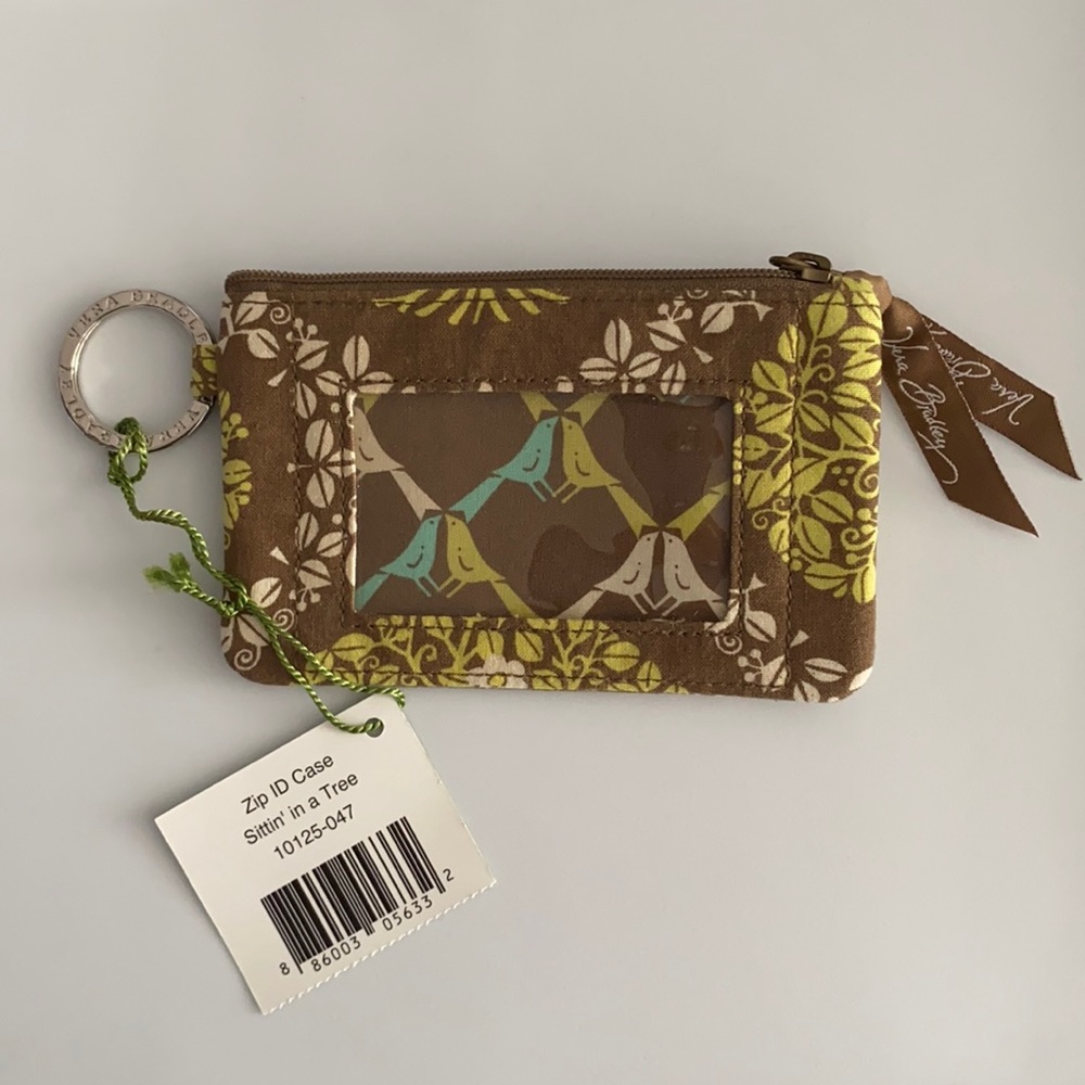 Vera Bradley zip ID case and key ring